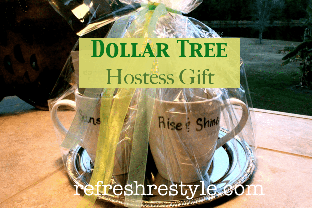 Dollar tree hostess gift giving idea for Christmas