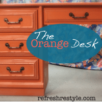 Orange desk
