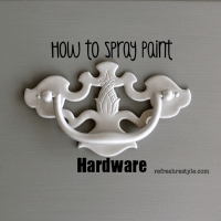 How to spray paint hardware