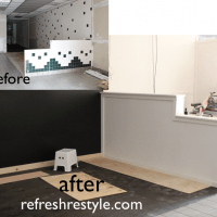 Cover a tiled wall.