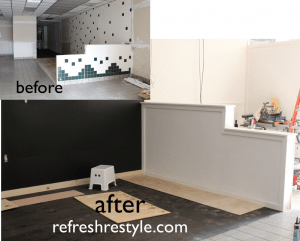 Cover a tiled wall.