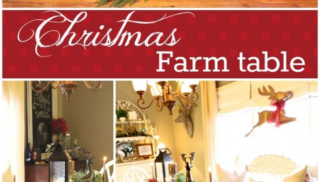 Farm Table Christmas