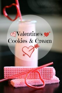 Make a special Valentine's treat with this Cookies and Cream Shake Recipe