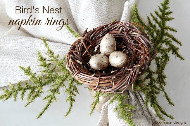 how-to-make-birds-nest-napkin-rings-uncommon-designs