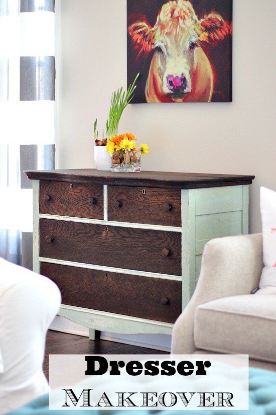 Staining store a dresser