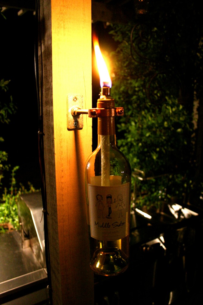 Recycled Wine BottleTorch