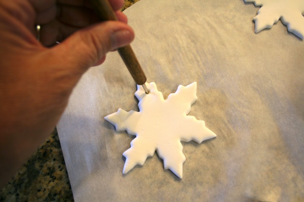 Christmas ornament made from Cloud Clay