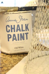 Chicken Wire Cloche painted with Annie Sloan Chalk Paint