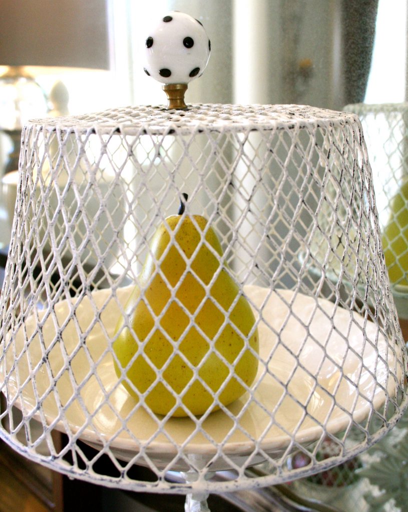 Chicken Wire Cloche painted with Annie Sloan Chalk Paint