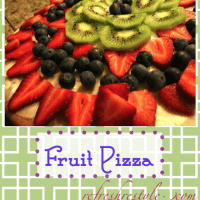 Fruit Pizza with cookie crust