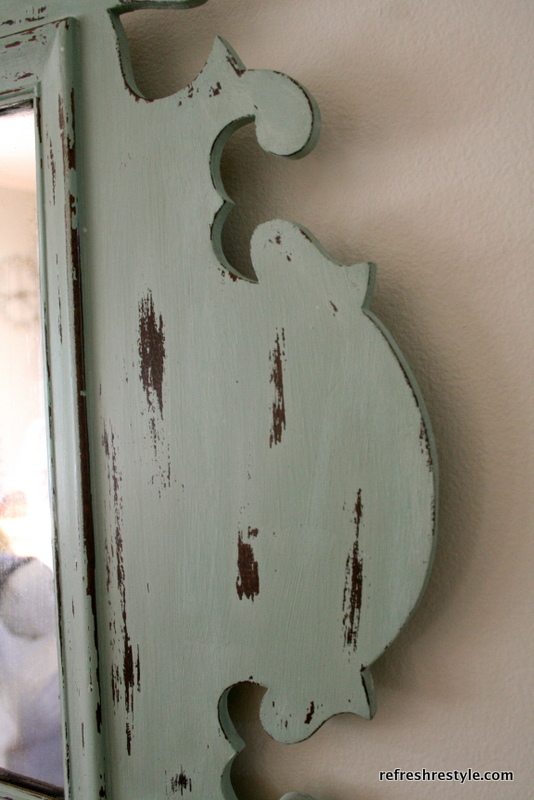 Mirror Makeover with  Annie Sloan Duck Egg Blue