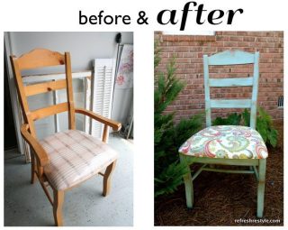 Makeover {Chair-no arms} - Refresh Restyle