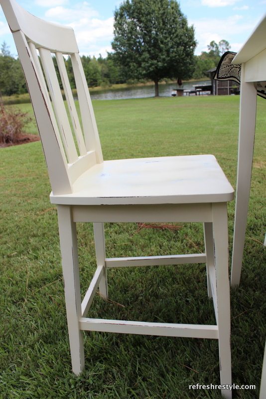 Hightop Table and Chairs Makeover