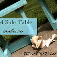 2x4 Side Table Makeover