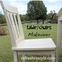 Hightop Table and Chairs Makeover