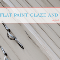 Using glaze and wax