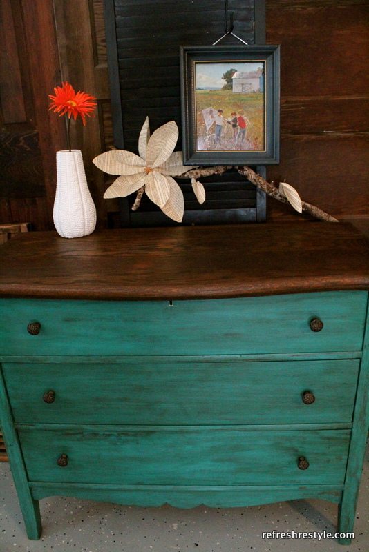 Emerald green cheap painted furniture