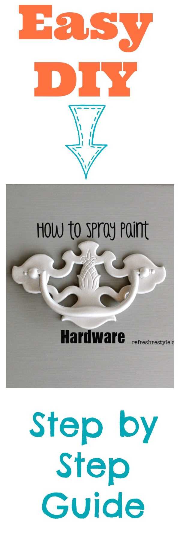 How to spray paint hardware