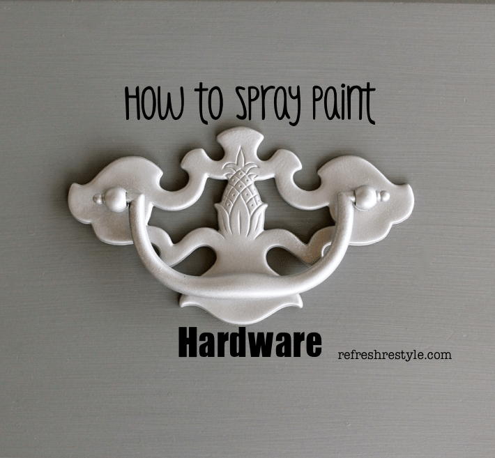 How To Spray Paint Hardware Refresh Restyle