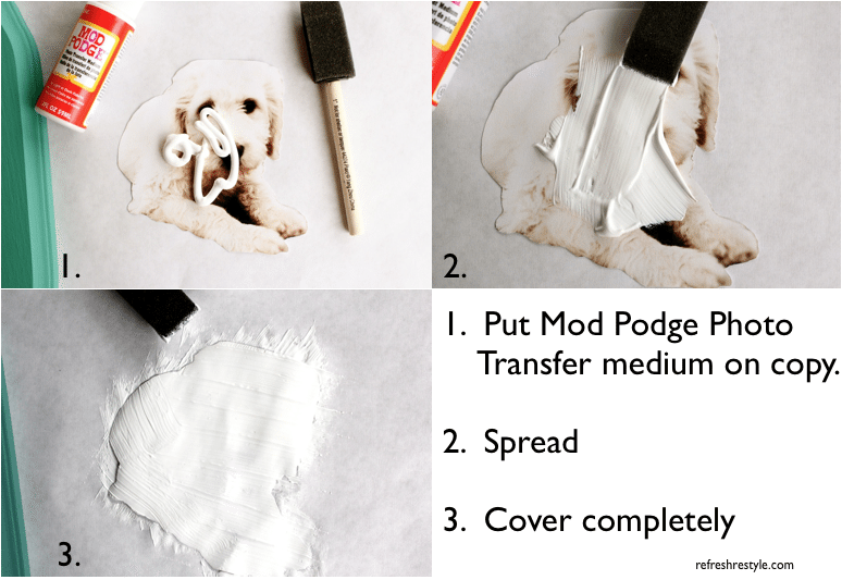 Mod Podge Photo Transfer Medium . How to Use it and Create a