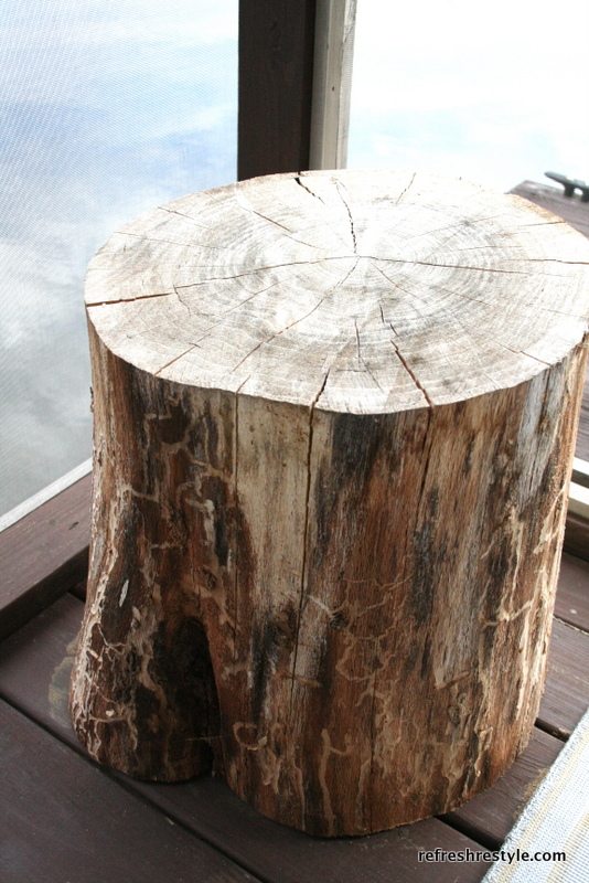 Tree Stump Side Table | Refresh Restyle