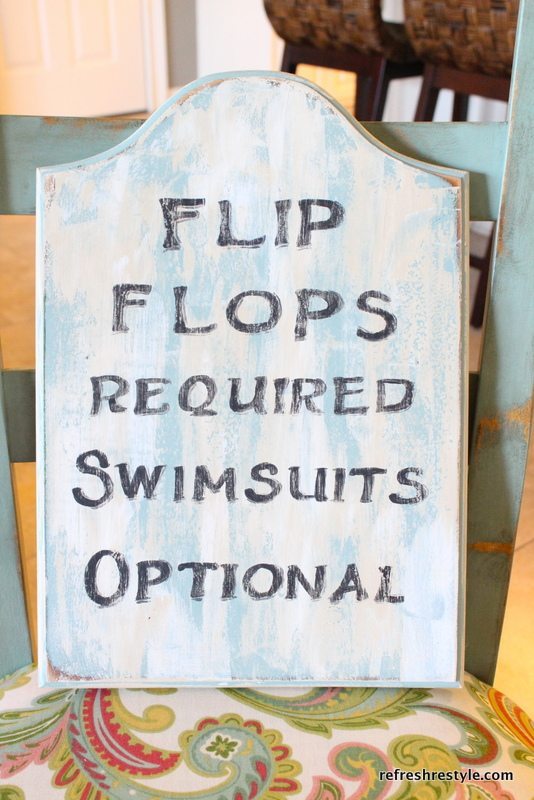 flip flop sign