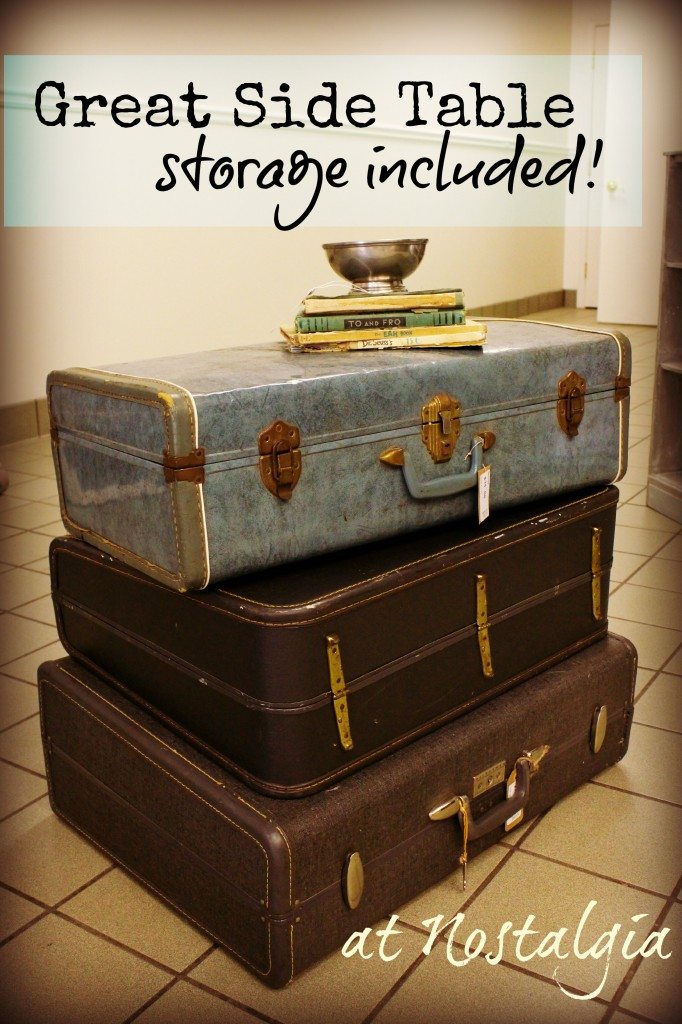 suitcase sidetable