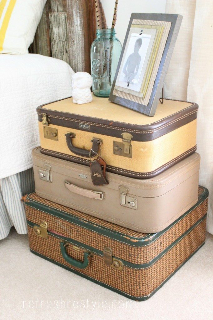 Suitcase side table #upcycle