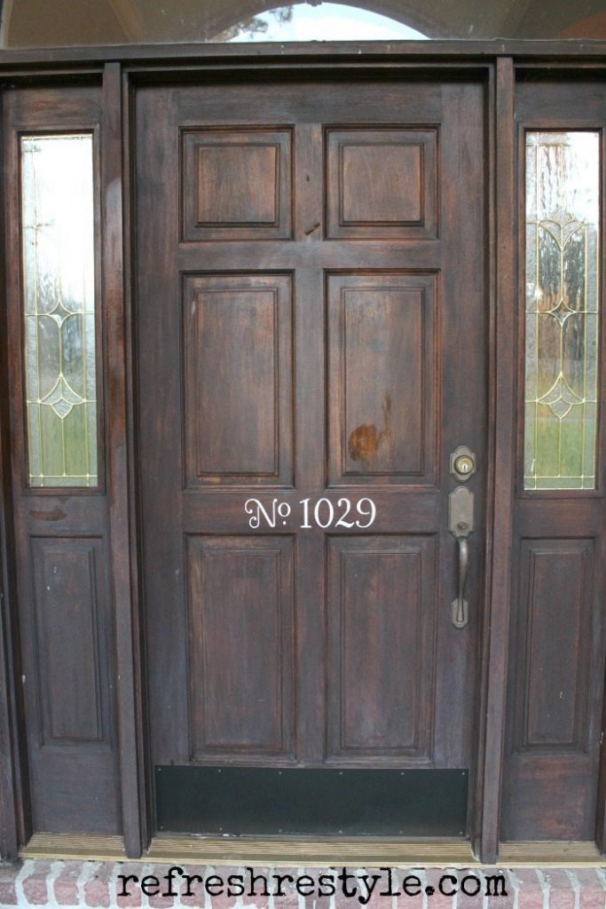 How to Stain Your Front Door - Refresh Restyle