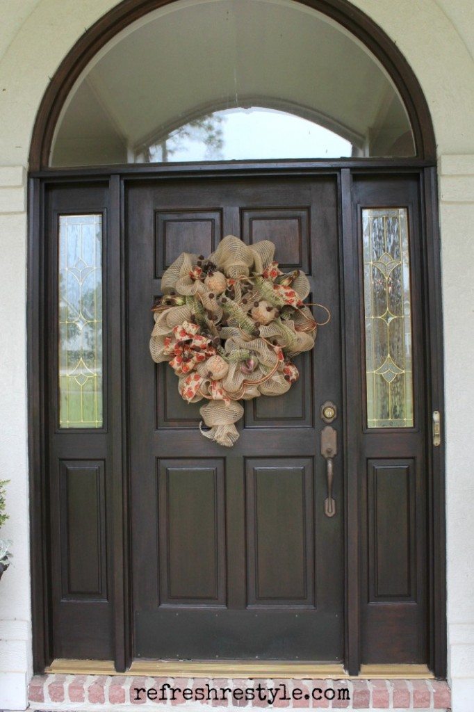 How to Stain Your Front Door | Refresh Restyle