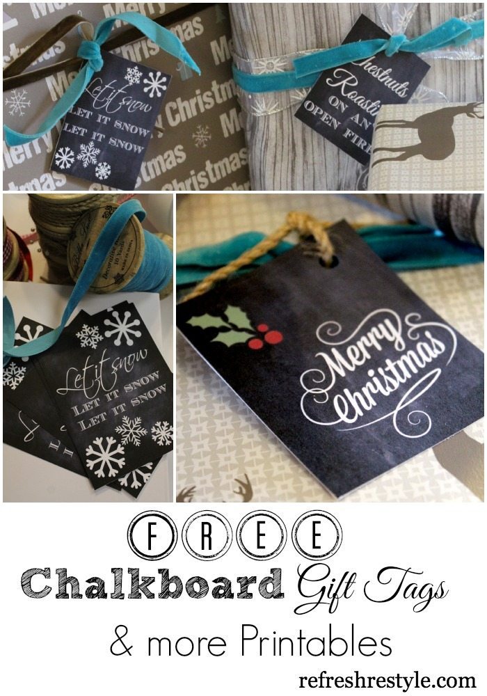 FREE DIY Printable chalkboard labels