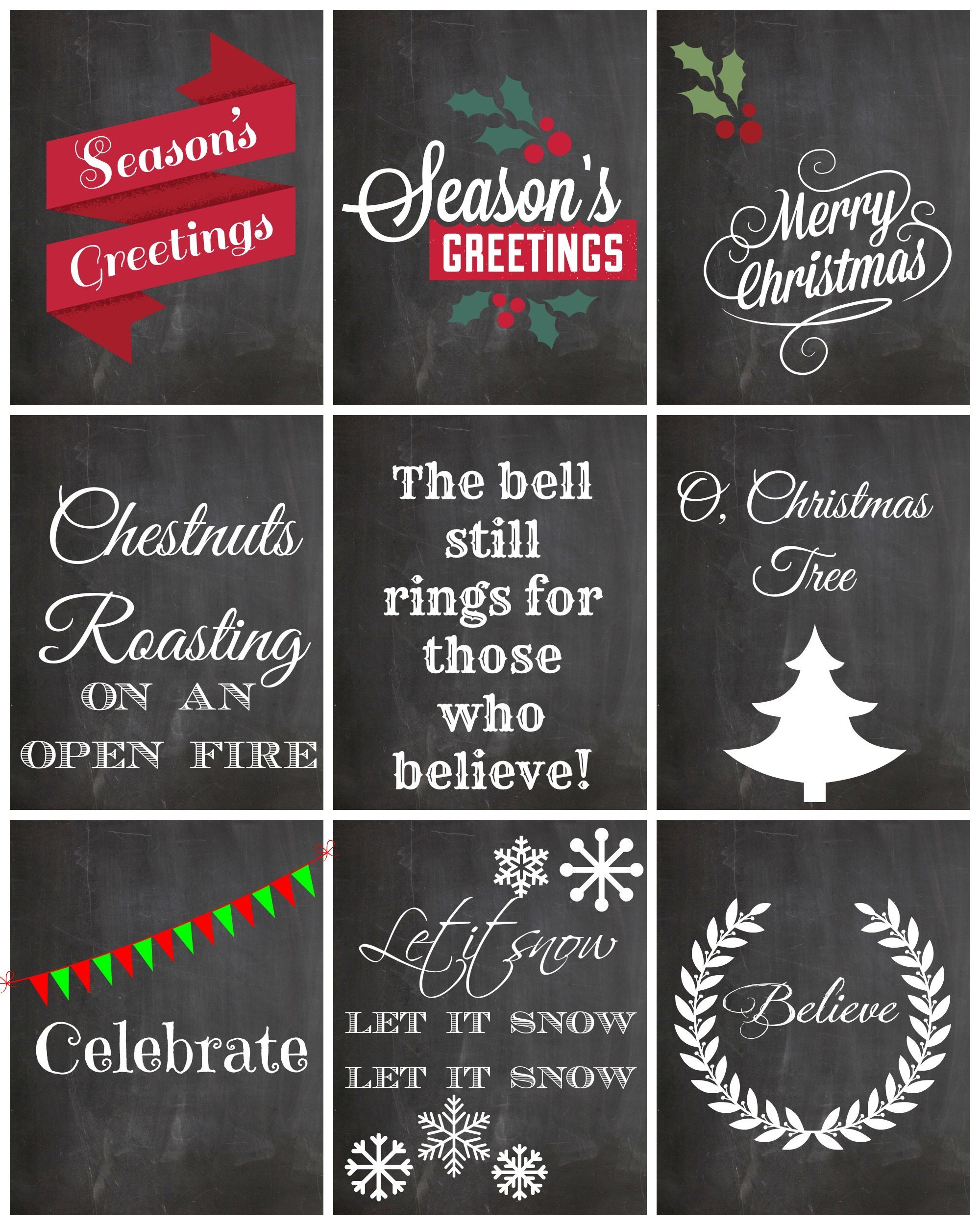 Chalkboard tags