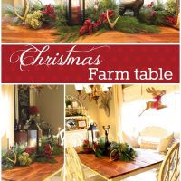 Farm Table Christmas