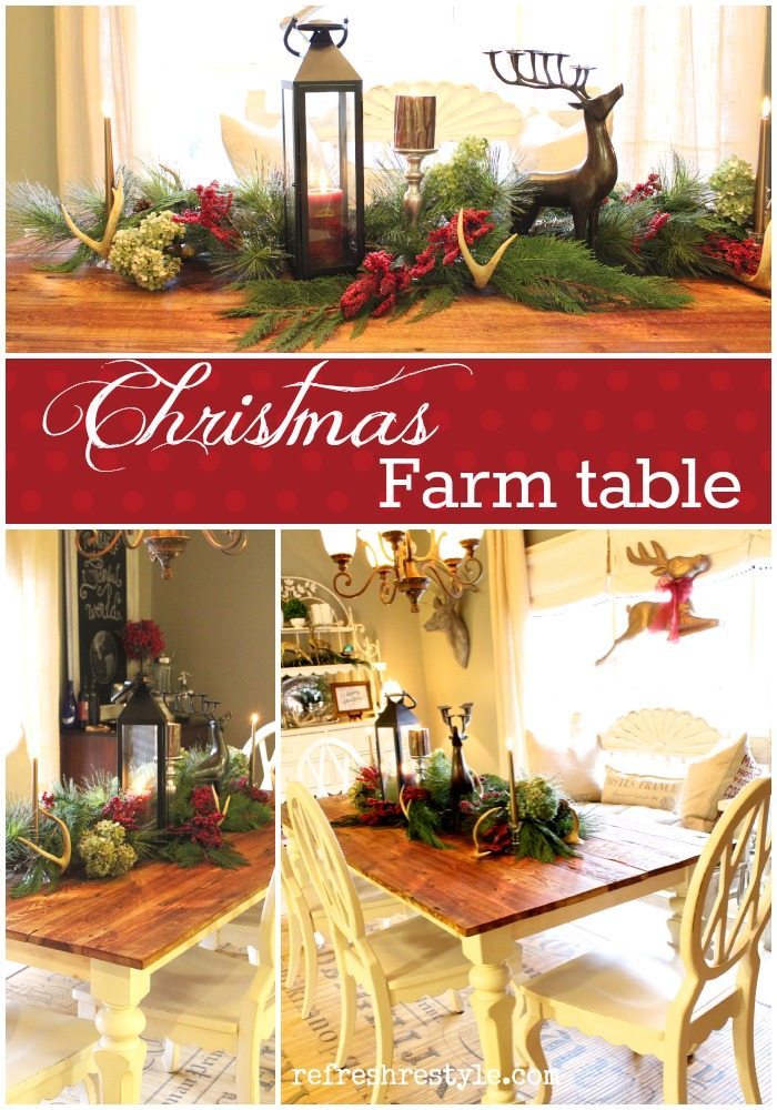 Farm Table Christmas