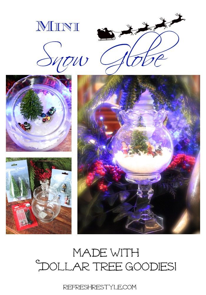 DIY Snow Globe Candle