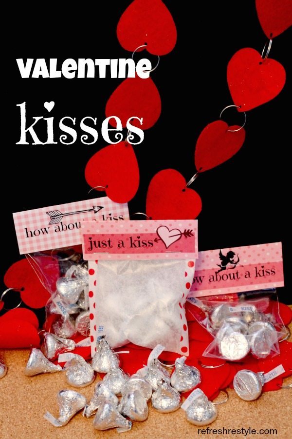 Valentine's Day Kisses printables are perfect for gift giving