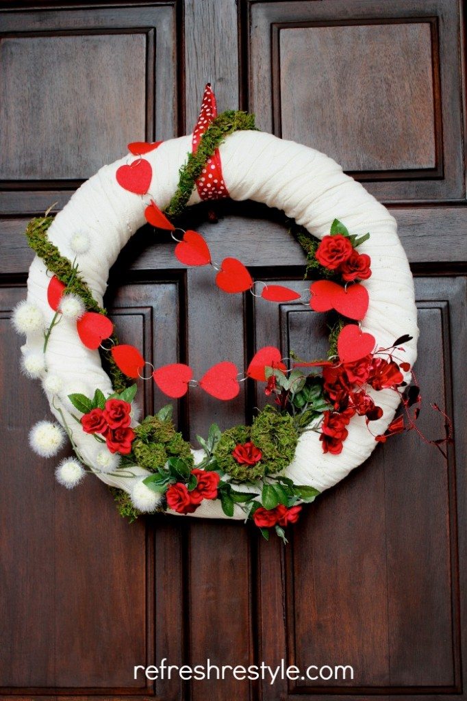 Valentine wreath