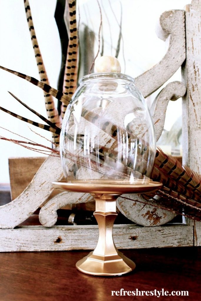 Dollar tree items for a DIY Cloche - display anything for any holiday
