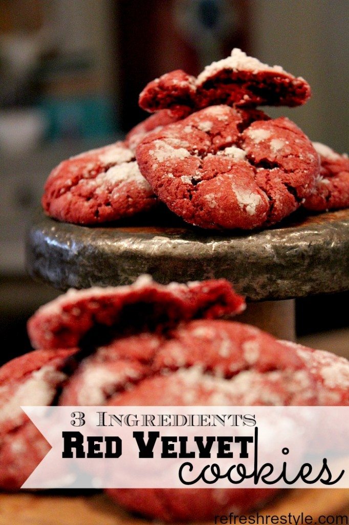 Red Velvet Cookie - Three Ingredient