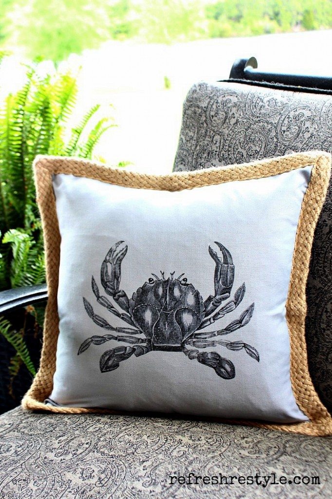 Beach Inspired - Crab Pillow