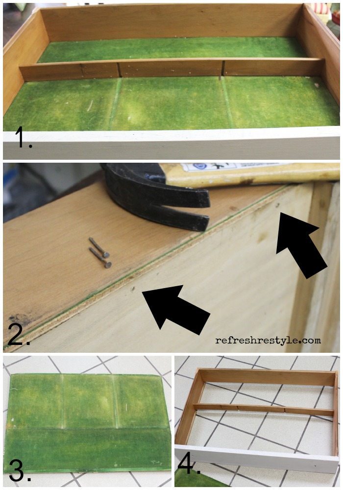 How to Remove Felt From Wood Drawers