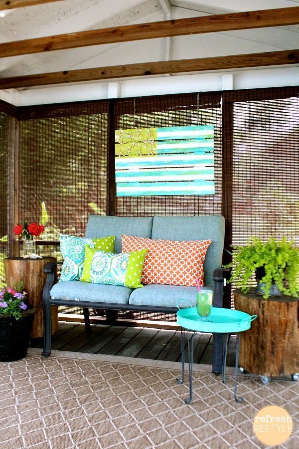 Coastal Flag on the Porch