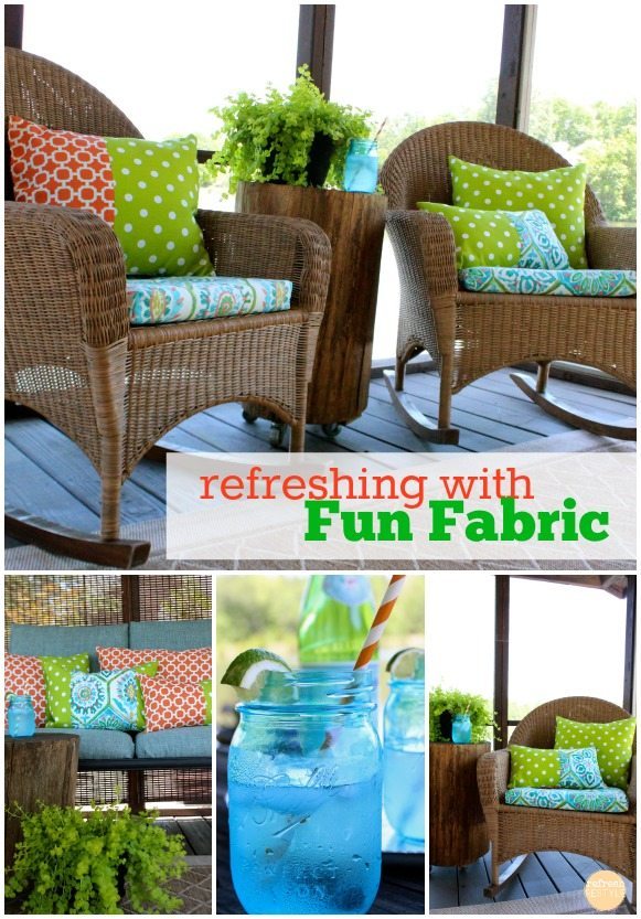 Combine 1 yard pieces for fun patterned pillows!