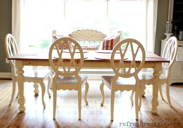 How to Paint a Farm Table - Refresh Restyle