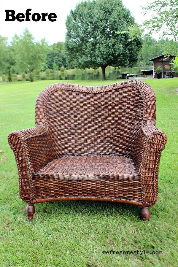 How To Spray Paint Wicker Refresh Restyle, How Do You Paint Outdoor Wicker Furniture