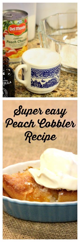 Super Easy Peach Cobbler