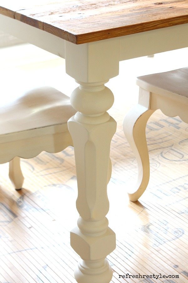 How to Paint a Farm Table - Refresh Restyle