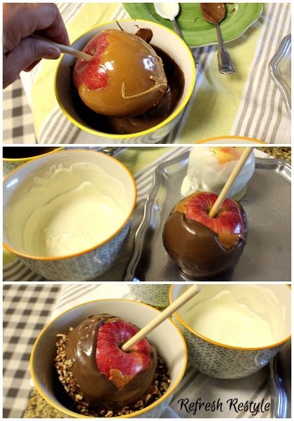 Chocolate Caramel Apples #recipe