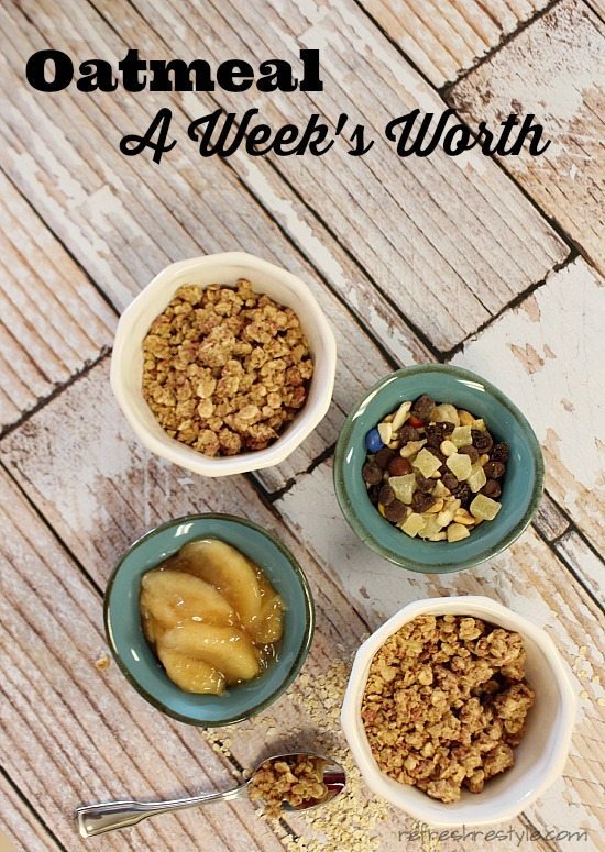 Oatmeal -  A Week's Worth