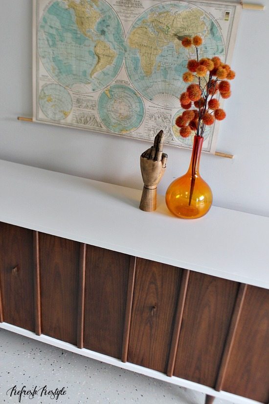 Two tone Midcentury Modern Makeover